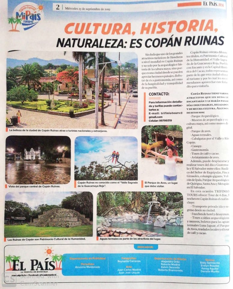 Copan Ruinas trifinio tours