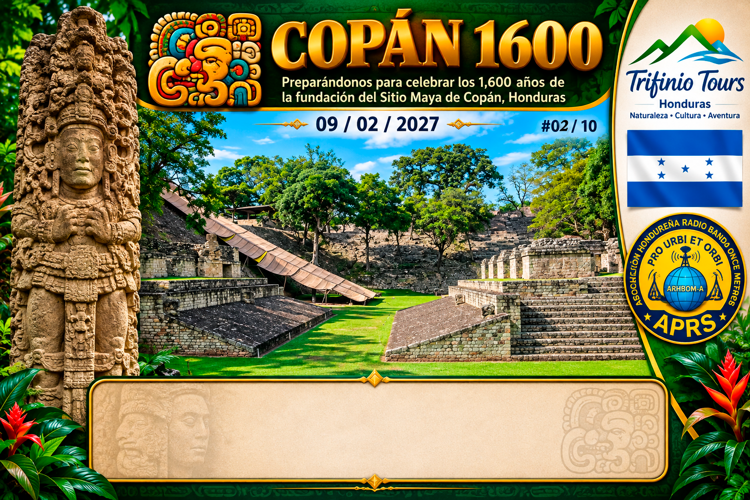 Tarjeta QSL APRS HR5HAC-10